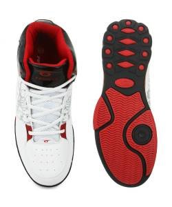Prozone Men's White & Red Casual Shoes P-142