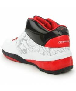 Prozone Men's White & Red Casual Shoes P-142
