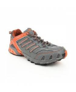 Prozone Men's Grey & Orange Casual Shoes-P-152