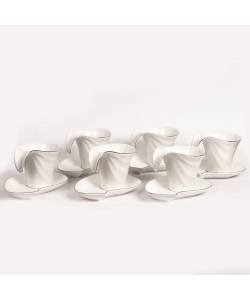 6 pcs Elegant cup and saucer set