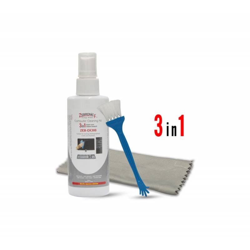 A50 - CK300 ZEBRONICS COMPUTER CLEANING KIT 3 IN 1