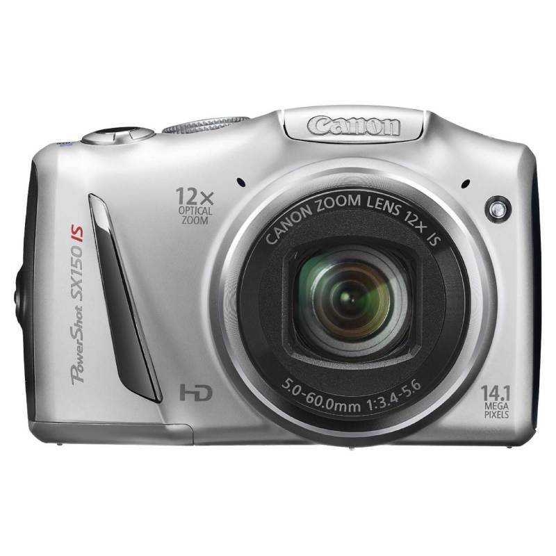 CANON POWER SHOT  SX150 IS POINT & SHOOT  (SILVER)