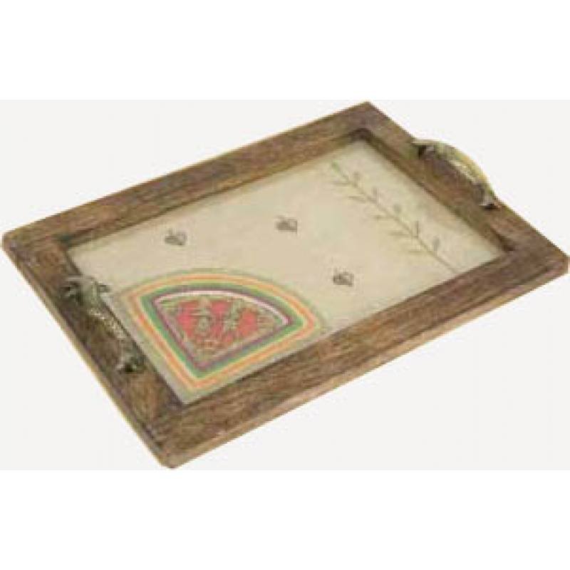 Dhokra silk Tray EC-0020-30-05