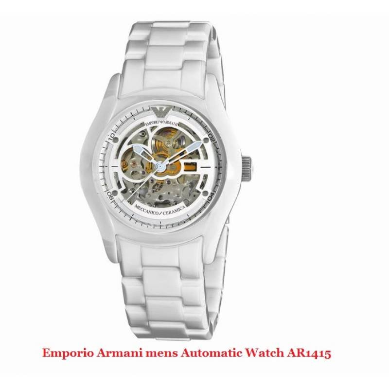 Emporio Armani mens Mecchanico Ceremica Automatic Watch AR1415