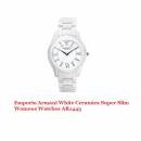 Emporio Armani White Ceramica Super Slim Womens Watches AR1443