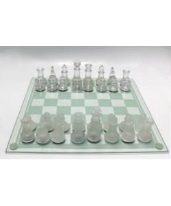 Glass chess set