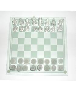 Glass chess set