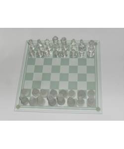 Glass chess set