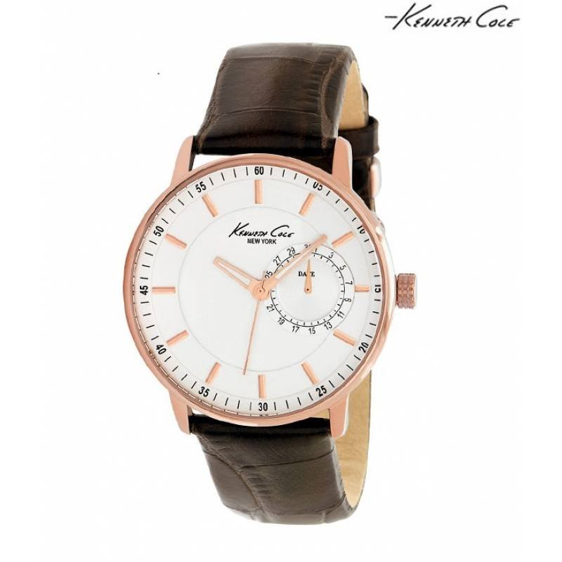 Kenneth Cole Rose Gold Bezel Watch (IKC1780)