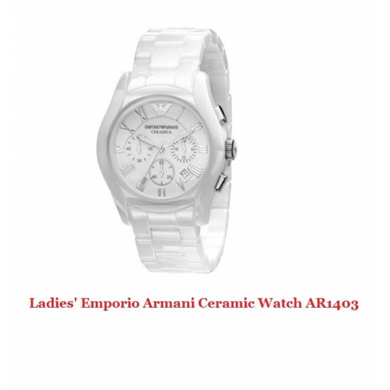 Ladies' Emporio Armani Ceramic Watch AR1403