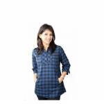 LEVI'S BLUE-BLACK CHECKERD SHIRT (68266-0001)