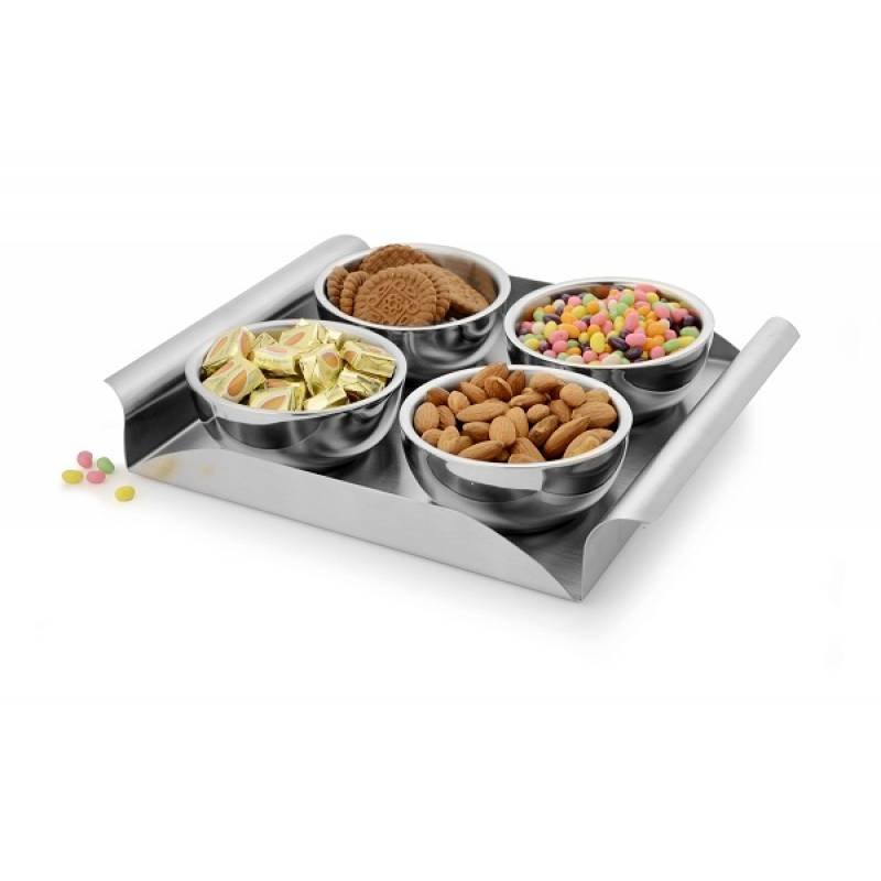 LOSANGE D/W SERVING SET (SET OF 5 PCS)4 BOWL,1 TRAY- LDSS 02