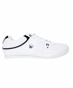 MARCO FERRO MEN  CLASSIC SHOES WHITE & NAVY 005