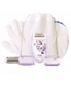 Philips HP6512 Epilator (Ice Pack, White and Purple)