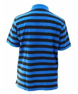 POLO CLUB RUGBY STRIPE POLO BLUE & BLACK PCBC-12