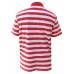 POLO CLUB RUGBY STRIPER POLO RED & WHITE PCBC-14