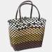 Sandy's Basket Tote Bag in Brown Combo
