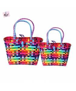 Sandy's Basket Tote in Multi Combo
