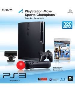 SONY PS3 320GB WITH MOVE STARTER PACK BUNDLE