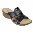 Style Walk Black Sandals for Women (4137-19)