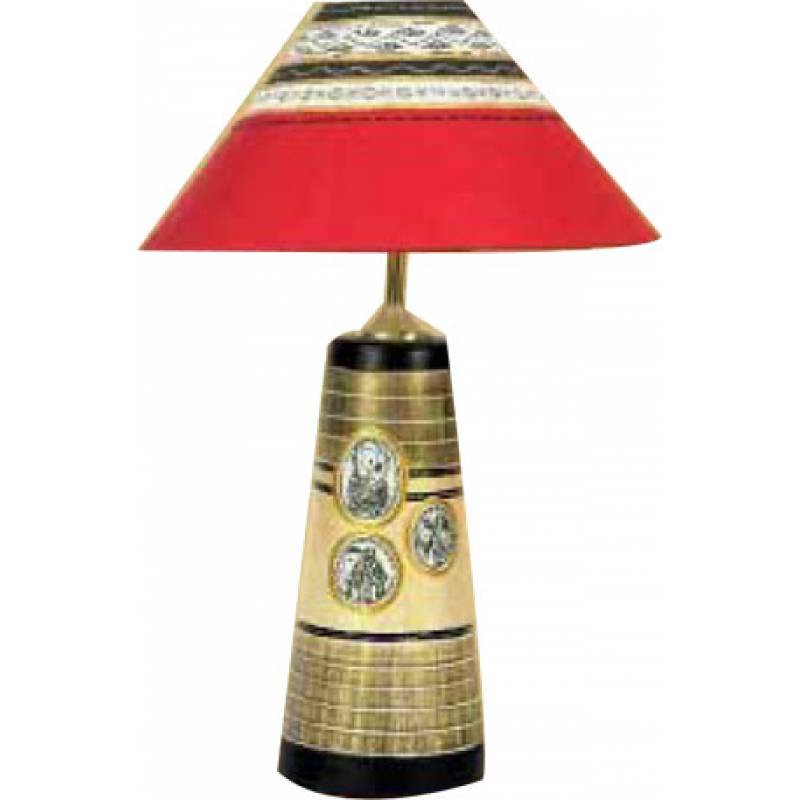 Terracotta Painted lamp	EC-0020-54-02