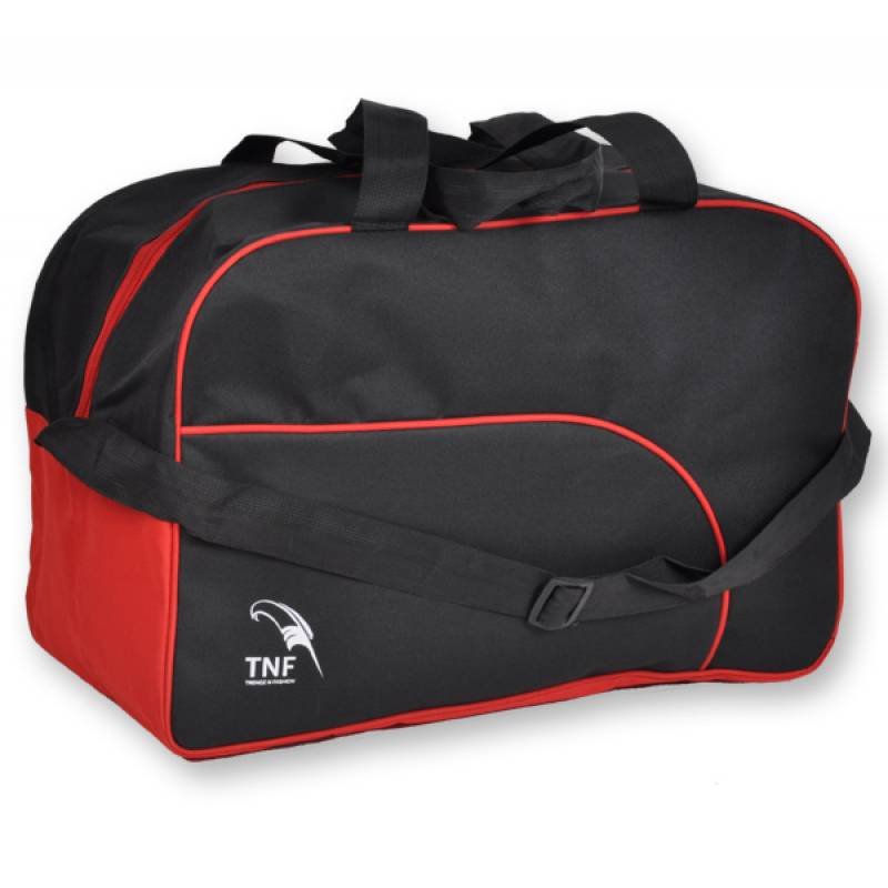 TNF BLACK BAG WITH RED LINE