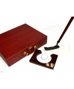 WOODEN BOX PUTTER SET