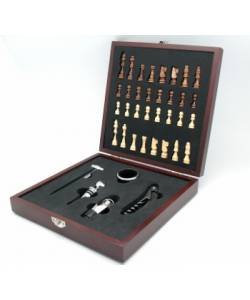 Wooden Wine Chess Set