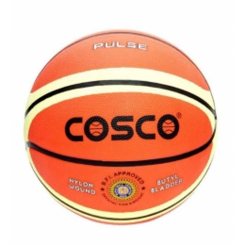 Cosco Pulse Rubber Mouled Two Colour Basket Ball  