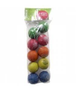 Cosco Bouncer Rubber Cricket Tennis Ball (PVC Bag of 10 Balls)